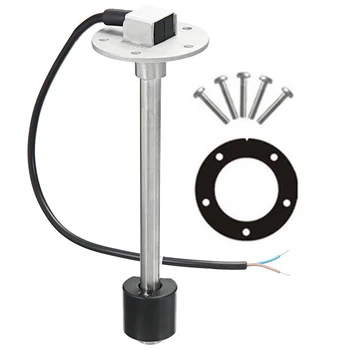 

Oil Liquid Tank Fuel Water Level Sensor Boat Fuel Sending Unit Marine Truck Car RV Gauge Sensor 0-190ohms Stainless Steel 300mm