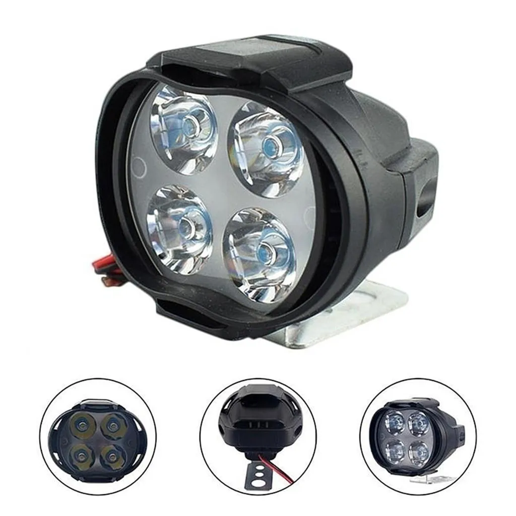 2 шт. Мотоцикл головной светильник U5 125w Led Angel Eyes вождения Drl 4 цвета Противотуманные фары Дневные Фары Светильник Moto Точечный светильник Мотоцикл головной светильник Точечный светильник# YL1