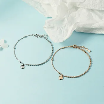 

925 Sterling Silver Chain Bracelets With Lucky Bean Bracelets For Women Jewelry Gifts 2020