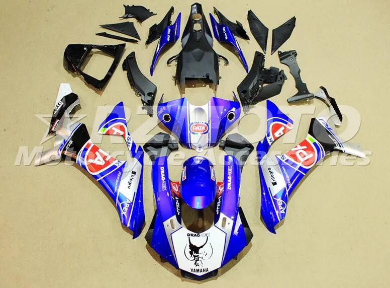 Популярные Новые ABS обтекатель комплект подходит для YAMAHA YZFR1 YZF R1 15, 16, 17, 18, YZF1000 Обтекатели красного и синего цвета