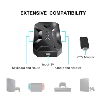 

Keyboard Mouse Adapter Gamepad Controller Converter PS3 For PS4 Accessories FPS Game Switch One Nintendo T3Q6