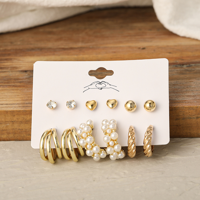 Cross Hoop Pendant  Drop Earrings Gold Ins Star Zircon Small Hoop Earrings For Women Korean Jewelry Gift Dropping