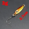 New Mini Fishing Lure 2.7CM 4.5CM 3g 6g Spoon Metal Lures Spinnerbsit Minnow Small Fish Single Hook Jig Stream Trout Winter Ice ► Photo 2/6