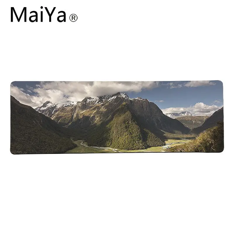 Lock Edge 30x80cm Maiya путешествия снег горы облака голубое небо натуральный резиновый игровой коврик для мыши Настольный резиновый коврик ПК игровой коврик для мыши - Цвет: Lock Edge 30x80cm