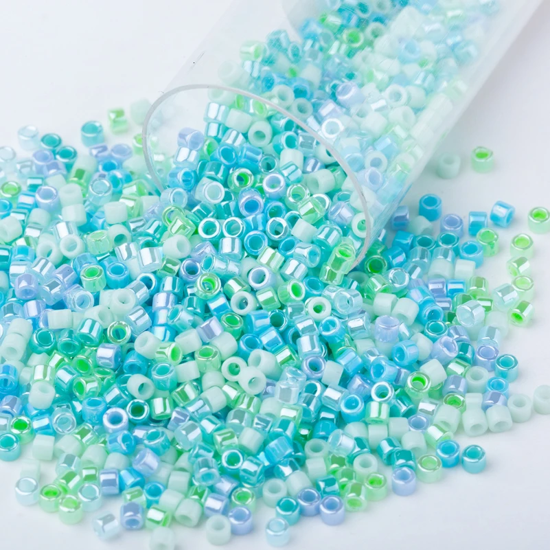 DBMIX58 Soeather miyuki 11/0 seedbeads delica стеклянные бусины японский женский браслет жемчуг для рукоделия вечернее платье изготовление 6 г около 1200 штук - Цвет: DBMIX58