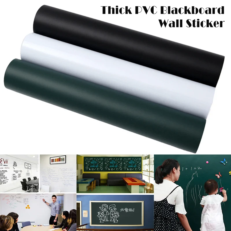 

PVC Blackboard Wall Sticker Removable Self Adhesive Chalkboard with Chalks JLRL88