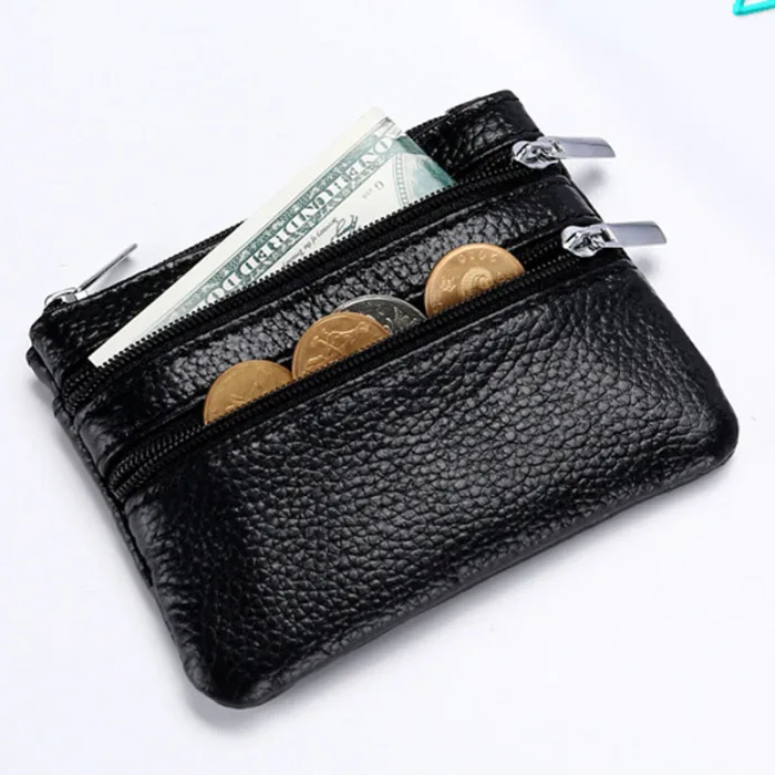 Женский кожаный мини кошелек монета деньги кредитный держатель для карточки-ключа кошелек на молнии Многофункциональный K-BEST