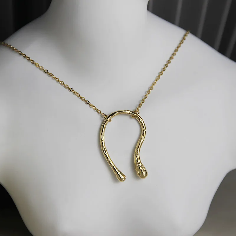 Timeless Wonder 925 пробы, серебряные цепочки Geo Wishbone, колье, женское ювелирное изделие в стиле бохо, панк, готика, трендовые Ins Kpop, новинка 2336