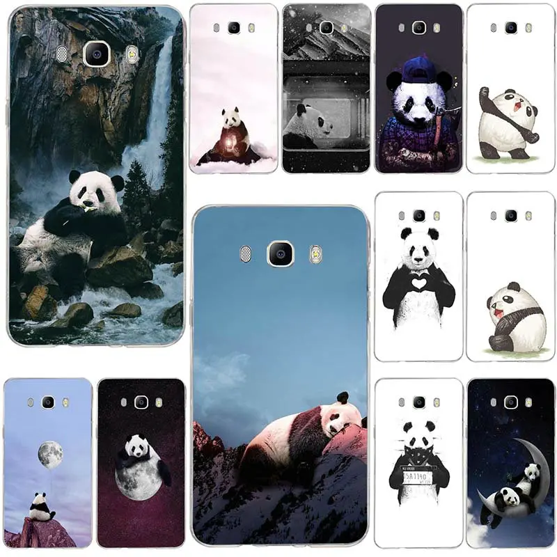 

Super Cute Panda Soft TPU Mobile Phone Cases For Samsung Galaxy J3 J4 J5 J6 J7 J8 A3 A5 A7 2016 2017 2018 Shell Back Cover Coque