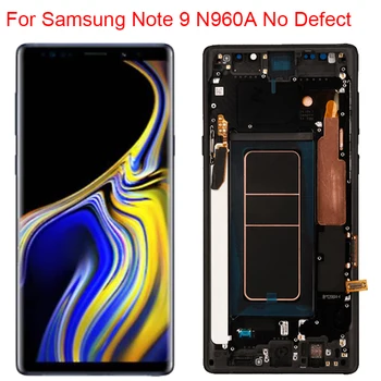 

New Original Note9 N960A Display For Samsung Galaxy Note 9 LCD With Frame 2960x1440 Note 9 SM-N960FD LCD Touch Screen Parts