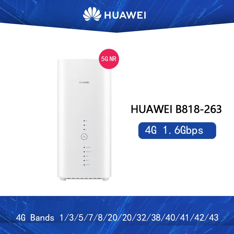 Разблокированный новый маршрутизатор Huawei B818 B818 263 4G 3 Prime LTE CAT19 4G B1/3/5/7/8/20/26/28/32/38/40/41/42/43 беспроволочный CPE маршрутизатор|3G/4G роутеры|   | АлиЭкспресс