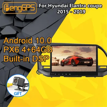 

For Hyundai Elantra coupe Android Radio 2014 - 2019 Car multimedia Player Stereo PX6 GPS Navigation Head unit Autoradio Audio