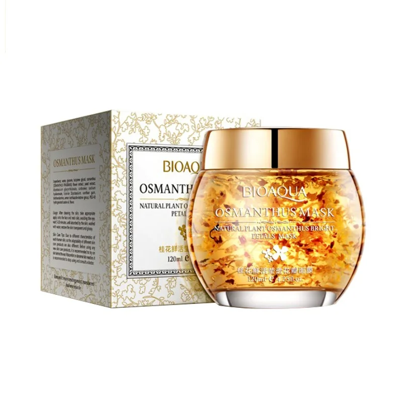 Osmanthus растительная маска для лица лепестки глина Спящая влажная Успокаивающая уход за лицом маска для лица