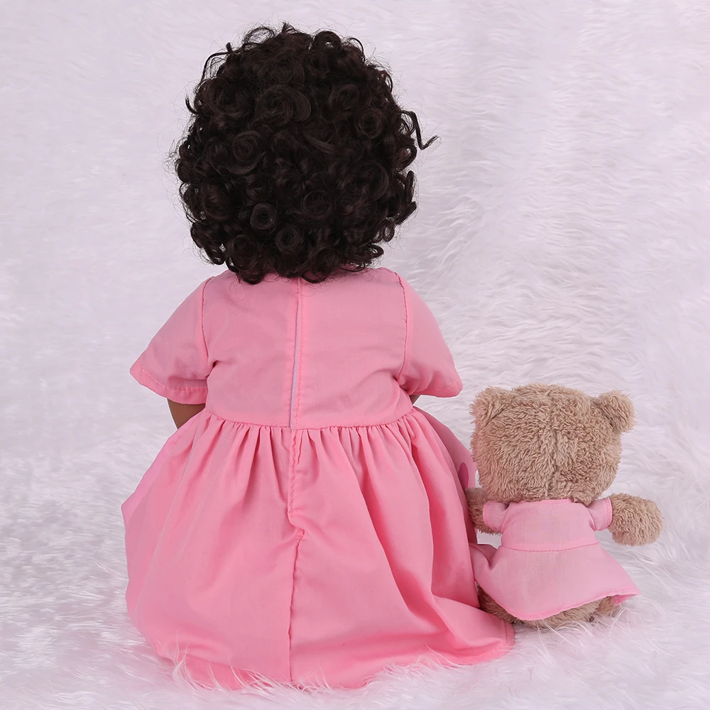 22 дюймов тканевая Мягкая кукла из силикона bebe reborn 55 см милая плюшевая детская игрушка девочка дает ребенку лучший Рождественский день рождения