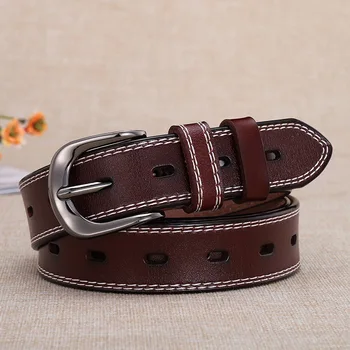 

Ladies casual fashion wild antique pin buckle belt