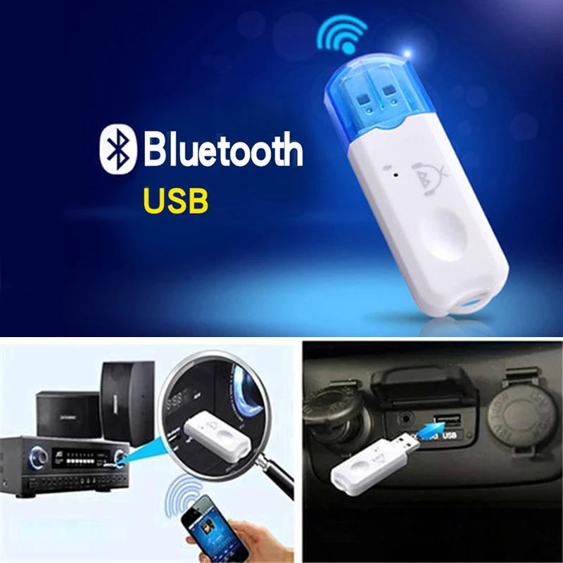 1 шт. Новый портативный Bluetooth аудио приемник USB адаптер подключи и работай