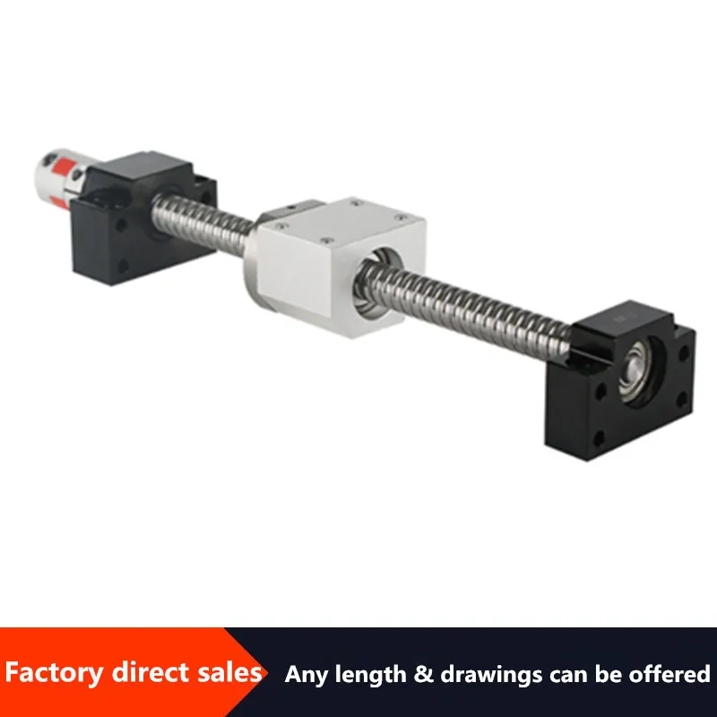 US $53.10 20MM Ball Screw SFU2010 End MachinedRM2010 Single Ball Nut BK15 BF15Fkff15Ekef15 End Support Coupler 12x14mm Screw 2010