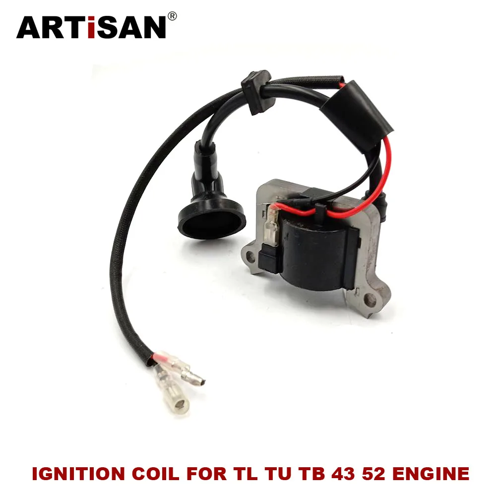 Катушка зажигания для MITSUBISHI TL43 TL52 1E40F-5 1E44F-2 43CC 52CC кусторез. Триммер для травы. Запчасти для садовых инструментов