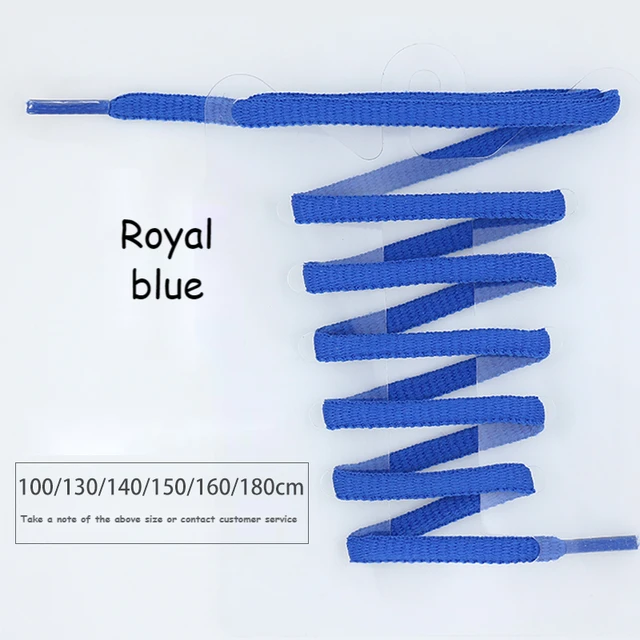 Oval Shoe laces 24 Color Half Round Athletic ShoeLaces for Sport/Running Shoes Shoe Strings 100/120/140/160/180cm Shoelace Royal blue