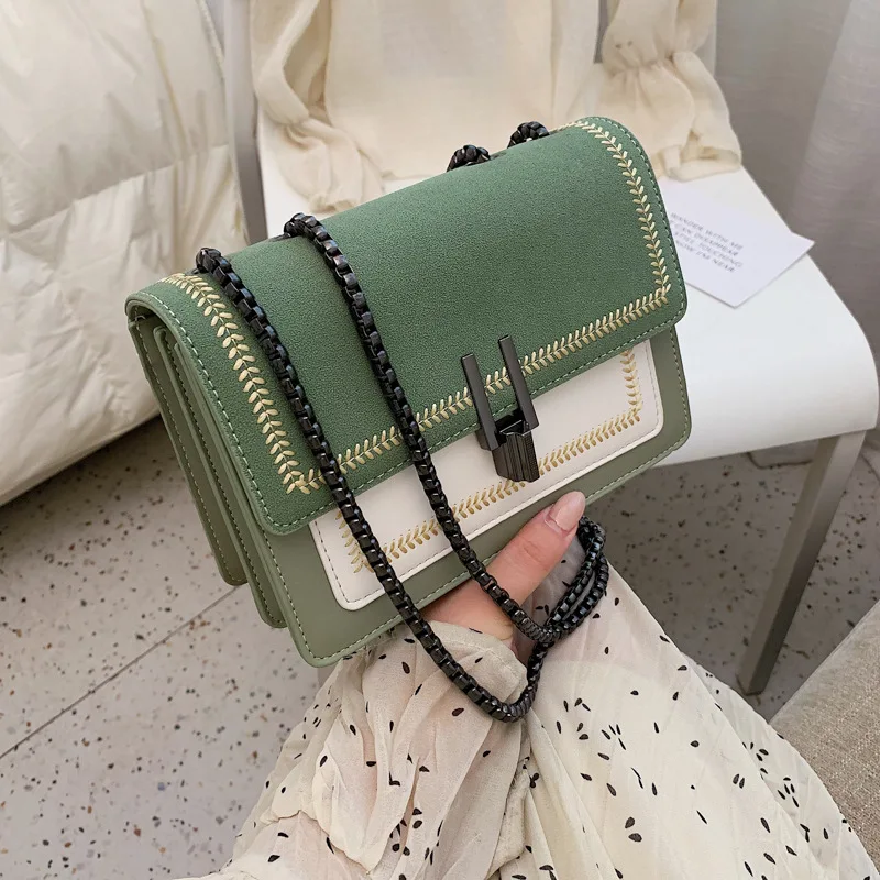 

JIULIN Handbag Envelope-Bag Crossbody-Bags Green Women's PU Bolsas HOT