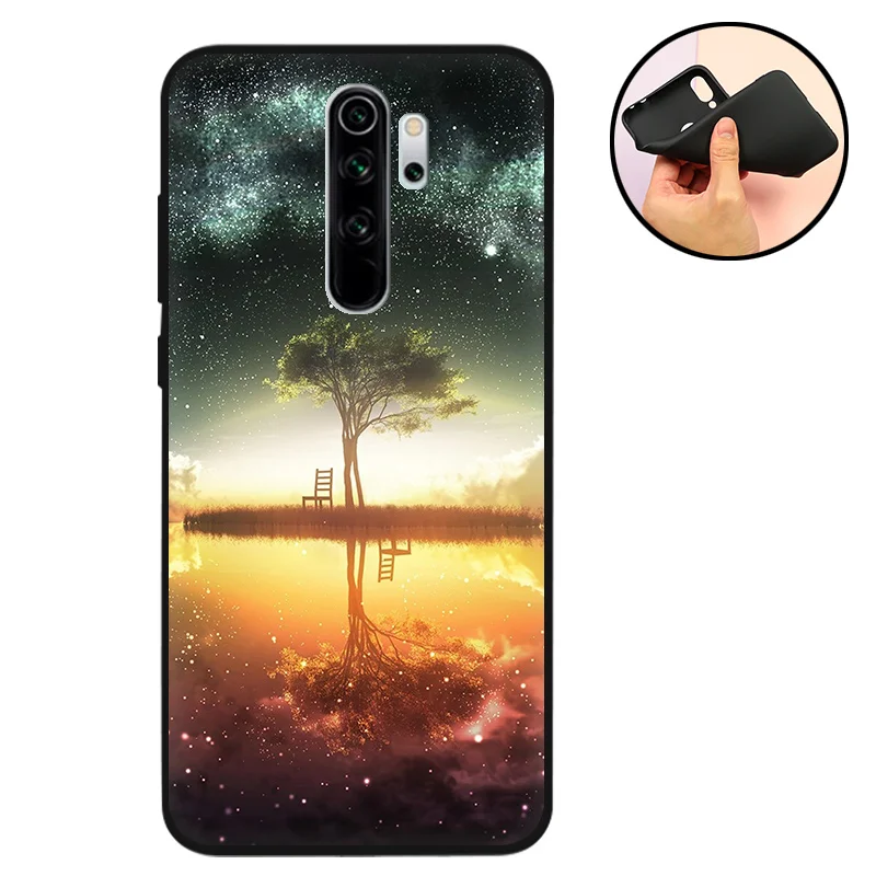 DYS Чехол для Redmi Note 8 Pro, черный бампер для Xiaomi Redmi Note8 Pro, чехол для телефона, Мягкая силиконовая задняя крышка из ТПУ для Redmi Note 8 T 8 T, чехол - Цвет: DYS