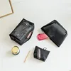 1PC Black Women Men Necessary Cosmetic Bag Transparent Travel Organizer Fashion Small Large Black Toiletry Bags Makeup Pouch 5