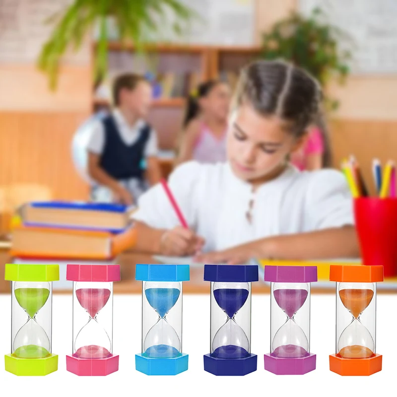 

5/10/15/20/30 Min Sandglass Hourglass Sand Clock Egg Kitchen Timer Supplies Kid Game Gift Home Decor Colorful Accessories 2019