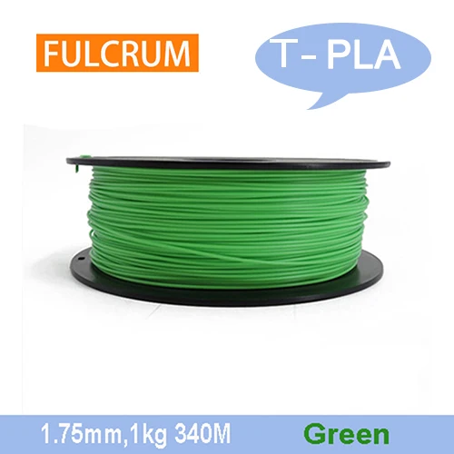 TPLA green Улучшенный 3D-принтер T-PLA более высокой прочности! Фулкрум Филамент 1,75 мм 1 кг 3D принтер расходные материалы/ из России - Цвет: TPLA green