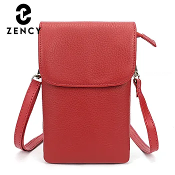

Zency Soft Genuine Leather Handbag Fashion Classic Female Crossbody Bag Mini Phone Bag Shoulder Bag For Women High Quality