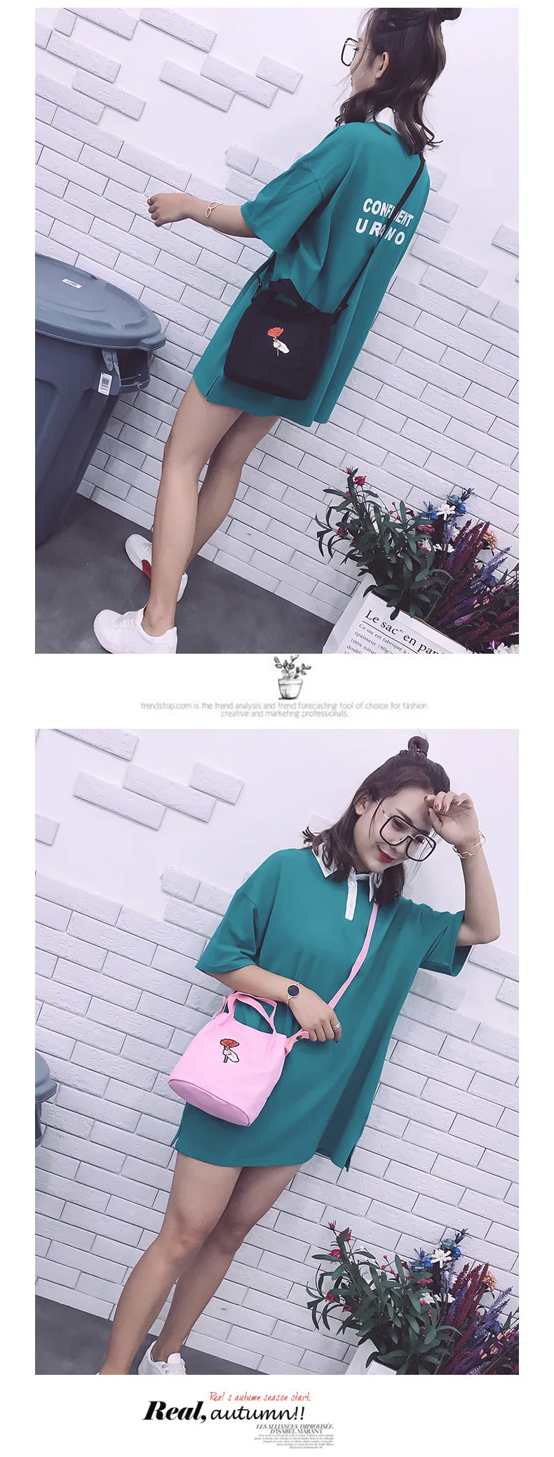 New Style Summer Canvas Bag Fashion Small Bucket Cartoon Solid Color Candy-Colored WOMEN'S Bag Literature And Art Mini Cross-bod