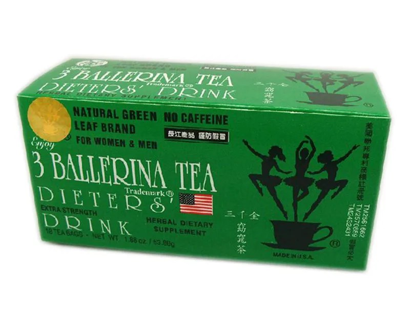 3 Ballerina чай напиток для потери веса утягивающий травяной 18 сумки 53,88 г