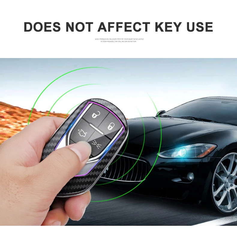 Carbon Fiber Car Smart Key Cover Case Fob For Maserati Levante Ghibli Quattroporte GT Granturism GranCabrio Protect Shell - H2fddcaa9fcd84e92aa2f9176f87b8615N