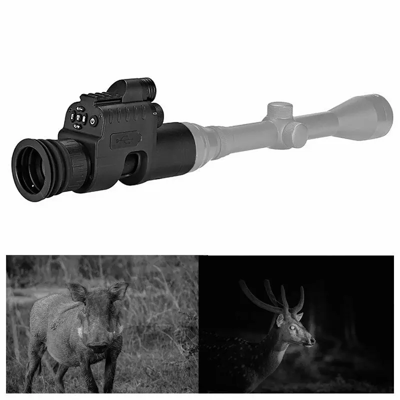 US $279.99 Night Vision Scope Add On Rifle HD 1080P Recording 850nm IR Torch ZIYOUHU IE01