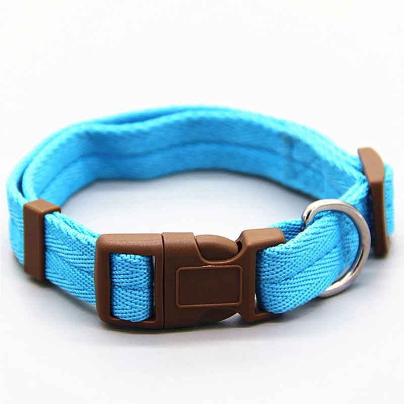 

Dog collar Neck strap Adiustable for small and medium Pitbull Bulldog Pugs Beagle Pet Collar Dropshiping para mascotas