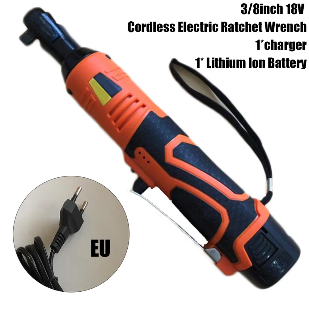 

3pcs/Set 3/8" Square Head Electric Cordless Wrench Battery Charger 230RPM Rotating Speed Power Tool Accessories