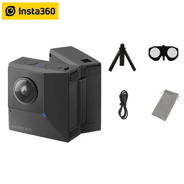 Insta360 EVO 3D VR Insta360 One X панорамная камера F2.2 180 5,7 K видеокамера для iPhone XS Max XR X 8 7 6 series SE PK Xiaomi