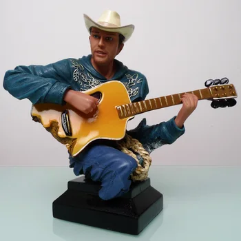 

New Music Guitar Figure Sculpture Birthday Housewarming Gift Home Bar Western Restaurant Crafts Creative Decorations Ornaments
