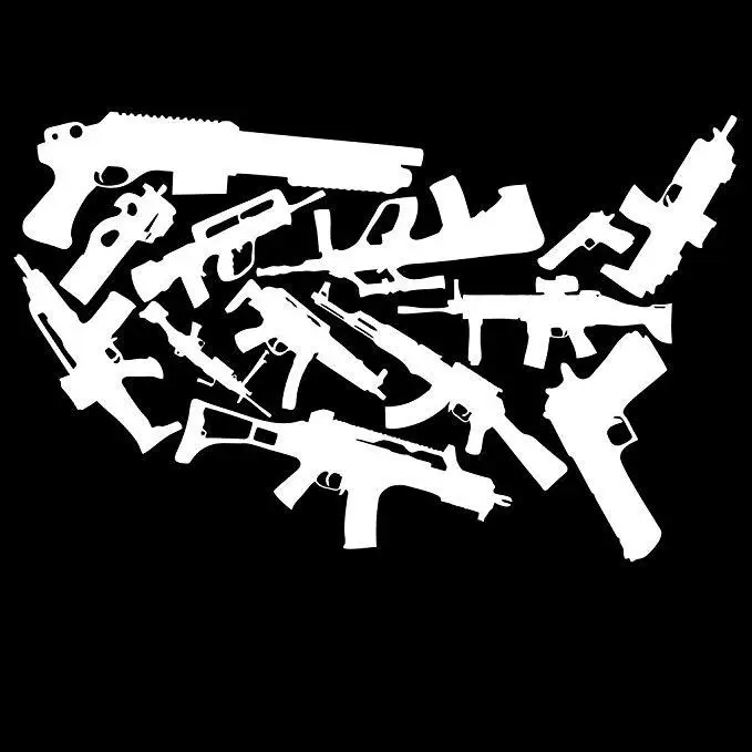 4343 Guns America Three percenter Gun of Game of Thrones Adhesive Paper Vinyl Waterproof Paste