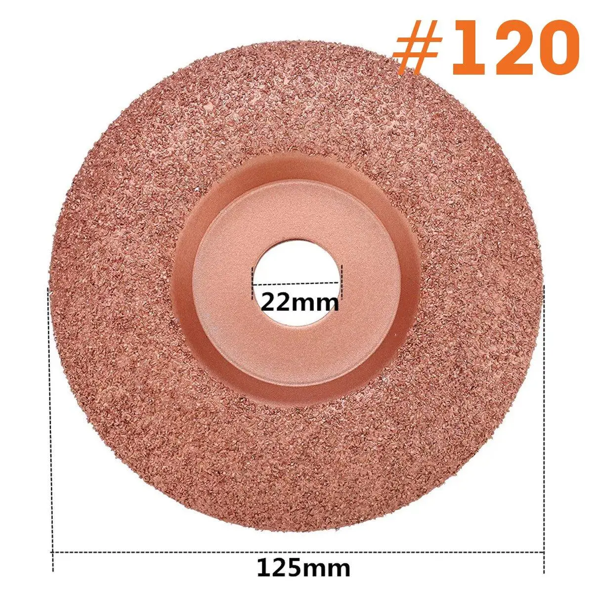 125 мм Диаметр 22 мм Диаметр отверстия резьба по дереву диск угловой шлифовальный диск вольфрам карбид формовочная тарелка деревянный формовочный диск - Цвет: 125x22x120