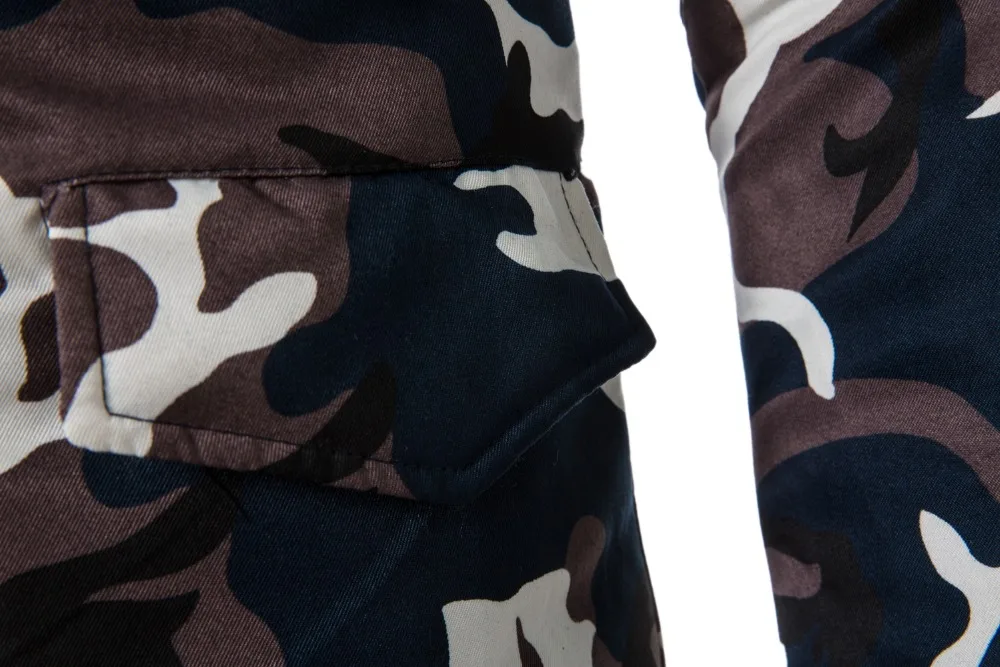 Brand Clothing Men Down Jacket Men‘s Winter Coats Parkas Stylish Thick Warm Goose Feather Custom Parkas Camouflage 5XL