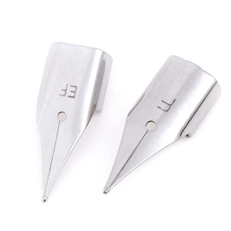 

5Pcs/Set 0.38mm Silver Nibs Stainless Steel For LAMY/Wing Sung 3008/Hero 359 Fountain Pen Replacement Stainless Steel Pen Nib