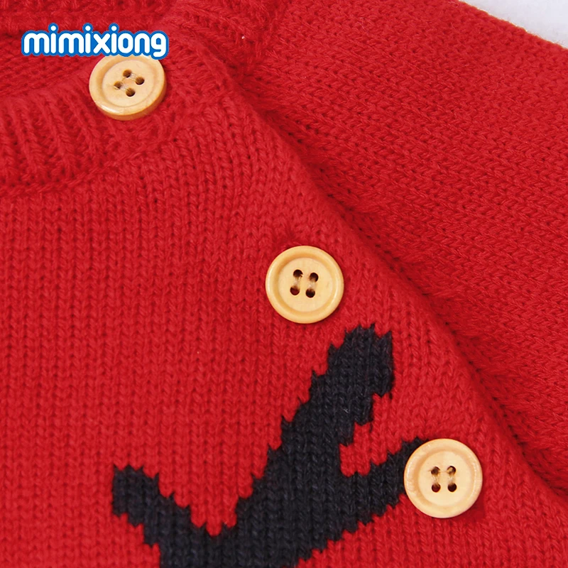 Baby Rompers Christmas Long Sleeve Newborn Boys Girls Jumpsuit Winter Knitted Toddler Infant Overalls One Piece Children Clothes