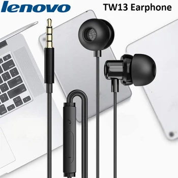 

New Lenovo thinkplus TW13 3.5mm Stereo Bass Earphone Earbuds Headset For Lenovo Z5 Z6 K5 K5S Pro ZUK Z2 Xiaomi Samsung HUAWEI