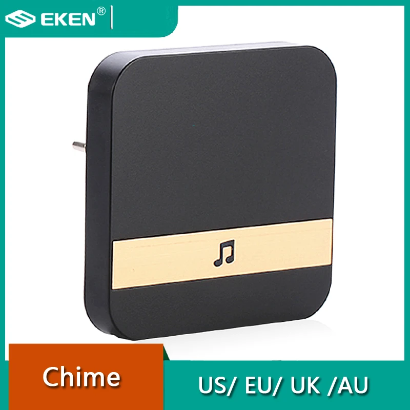 Receptor de timbre inalámbrico, cámara de bajo consumo de energía para puerta del hogar, 90V-250V, 52 carillones, 110dB, Ding Dong, Wifi