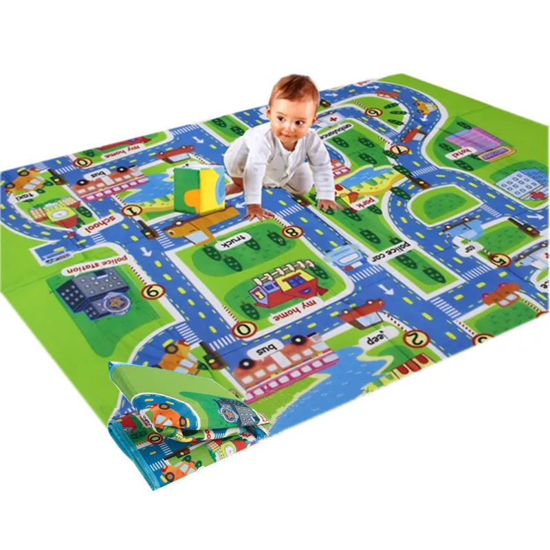 

City Road Carpets For Children Play Mat Baby Carpet Educational Toys CPP Film waterproof Rugs Play Developing Puzzle Mats