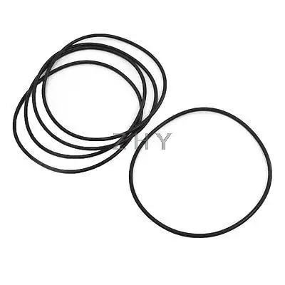 

5 Pcs 135mm Outside Dia 4mm Thickness Rubber Oil Filter Seal Gaskets Black