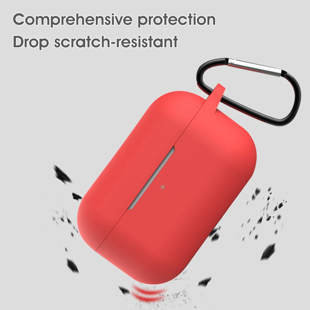 Силиконовый чехол с крючком для наушников Apple Airpods Pro подвесной пряжкой гарнитура