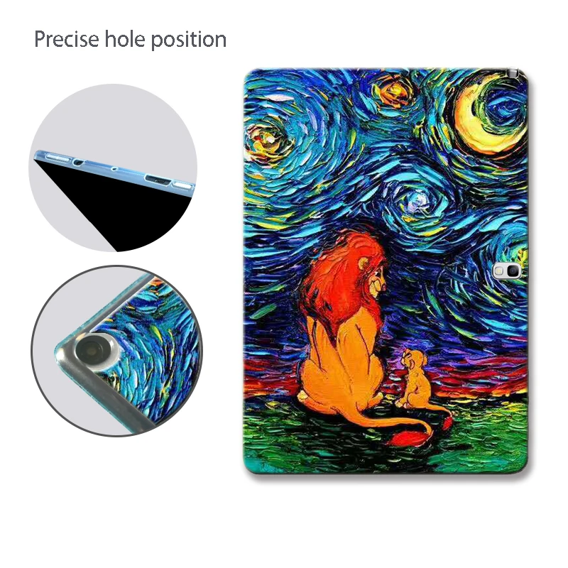 Чехол для планшета с рисунком для samsung Galaxy Tab A 3 4 9,7 10,1 T550 T555 SM T530 T531 SM-T530 GT P5200 P5210 силиконовый чехол+ ручка