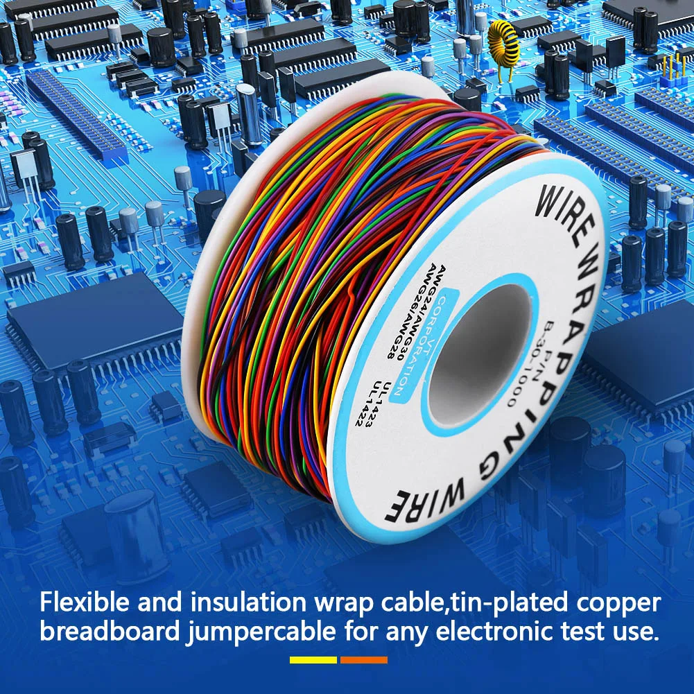 ANENG 30 AWG красочный P/N B 1000 280 м 0 25 мм 8 проводной цветной ПВХ изолирующий