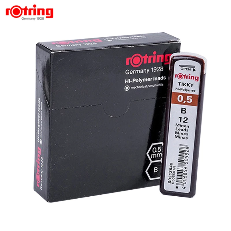 Механический карандаш Rotring 0 7 мм/0 5 мм/1 35 мм B/HB/H/2B/2H Автоматические заправки для